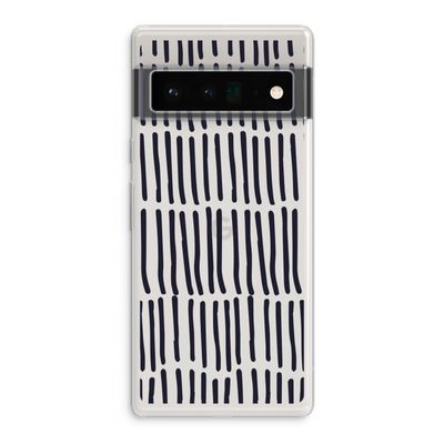 Moroccan stripes: Google Pixel 6 Pro Transparant Hoesje