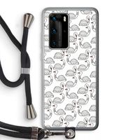 Zwanen: Huawei P40 Pro Transparant Hoesje met koord