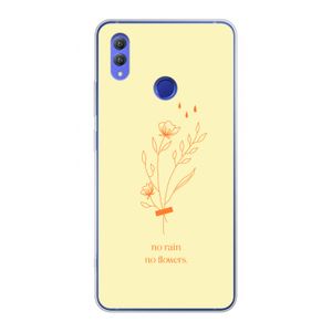 No rain no flowers: Honor Note 10 Transparant Hoesje