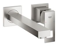 Wastafelmengkraan GROHE Eurocube 2-Gats Wand 230 Mm Supersteel