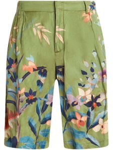 ETRO short à fleurs - Vert