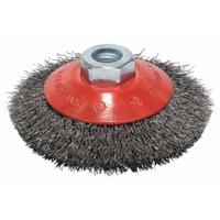Bosch Accessories 2608622057 Kegelborstel Clean for Metal, gegolfd, 100 mm, 0,3 mm, 12.500 omw/min, M14 1 stuk(s)