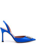 Amina Muaddi Camelia 90mm slingback pumps - Bleu