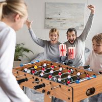 Inklapbare Tafelvoetbaltafel Incl. 18 Voetbaltafel en 2 Ballen Speeltafel voor Volwassenen en Kinderen Tafelvoetbal voor Speelkamer