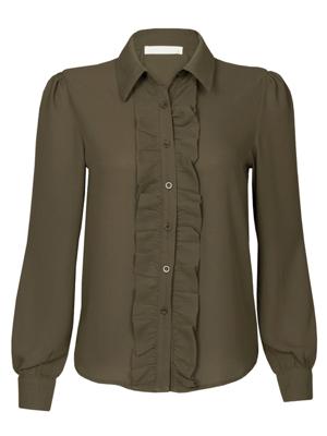 Blouse Ruches Army