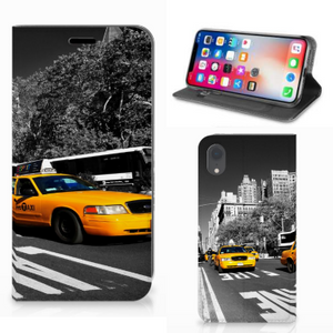 Apple iPhone Xr Book Cover New York Taxi