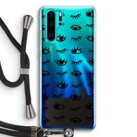 Eye pattern #2: Huawei P30 Pro Transparant Hoesje met koord