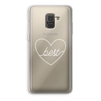 Best heart pastel: Samsung Galaxy A8 (2018) Transparant Hoesje
