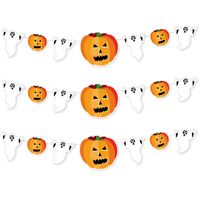 Set van 3x stuks halloween/horror thema spoken/pompoenen slinger 1,6 meter