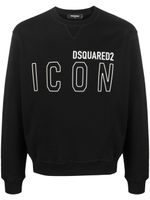 DSQUARED2 sweat à logo Icon imprimé - Noir