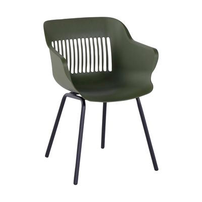 Hartman Jill Rondo tuinstoel mosgroen - aluminium onderstel