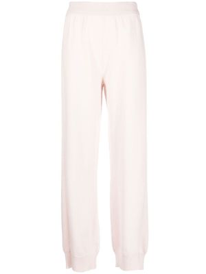 Barrie pantalon en maille à coupe droite - Rose