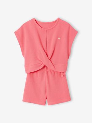 Set voor meisjes, t-shirt en short van fantasie breisel rozen