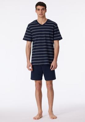 Schiesser Schiesser Pyjama Short 159621 darkblue 58/3XL