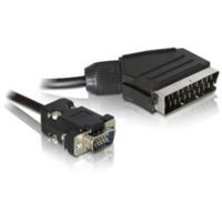 Delock SCART / VGA Video Aansluitkabel [1x SCART-stekker - 1x VGA-stekker] 2 m Zwart