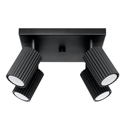 Plafondlamp KARBON 4 zwart