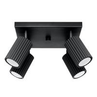 Plafondlamp KARBON 4 zwart