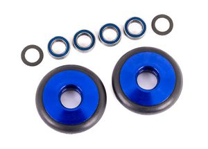 Traxxas - Wheels, wheelie bar, 6061-T6 aluminum (blue-anodized) (TRX-9461X)