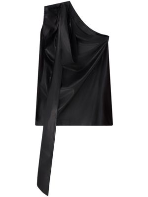 Stella McCartney haut asymétrique à une épaule - Noir