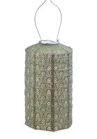 Solar lampion cylinder fan 18 cm groen - Lumiz