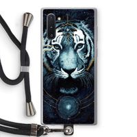 Darkness Tiger: Samsung Galaxy Note 10 Transparant Hoesje met koord