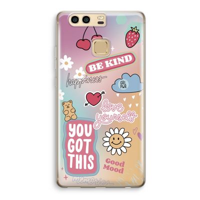 Positivity: Huawei P9 Transparant Hoesje