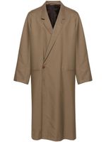 LEMAIRE manteau mi-long Asymmetric - Marron - thumbnail