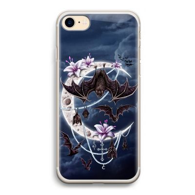 Vleermuizen Maan: iPhone 7 Transparant Hoesje