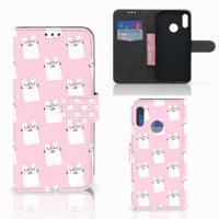 Honor 10 Lite | Telefoonhoesje | Met pasjeshouder | Sleeping Cats