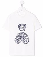 Palm Angels Kids t-shirt Paisley Bear en coton - Blanc