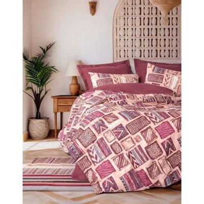 Beddengoedset - 1 dekbedovertrek 220 x 240 cm + 2 kussenslopen 60 x 60 cm - 100% katoen - Rood