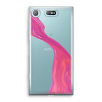 Paarse stroom: Sony Xperia XZ1 Compact Transparant Hoesje
