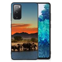 Samsung Galaxy S20 FE Dierenprint Telefoonhoesje Olifanten
