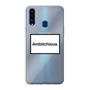 Ambitchious: Samsung Galaxy A20s Transparant Hoesje