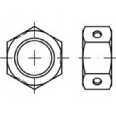 TOOLCRAFT TO-5379915 Zeskantmoeren M20 84032 RVS A2 50 stuk(s)