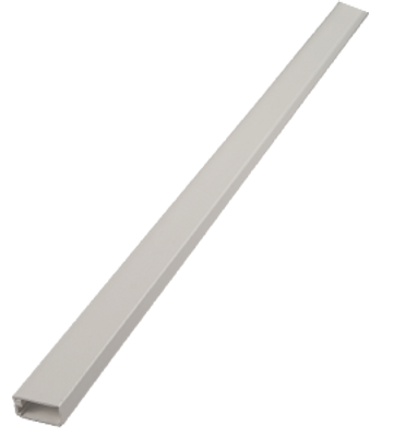 Kabelgoot wit 15x10mm 2 meter RAL 9010 in folie Canalit 911936