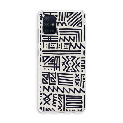 Marrakech print: Galaxy A51 4G Transparant Hoesje