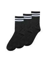 3-pack dames sokken - Microvezel dames sokken met streep - Snel drogend 3-pack dames sokken - Microvezel dames sokken met streep - Snel drogend