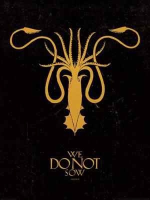 Kunstdruk Game of Thrones Greyjoy 60x80cm