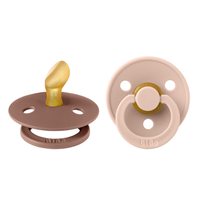 BIBS Fopspeen 6-18 Maanden Anatomic Blush/Woodchuck