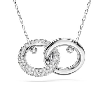 Swarovski 5670251 Ketting Dextera zilverkleurig-wit 38-45 cm