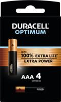 Duracell Optimum AAA batterijen (4)