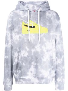 Mostly Heard Rarely Seen 8-Bit hoodie Volt à motif tie dye - Gris