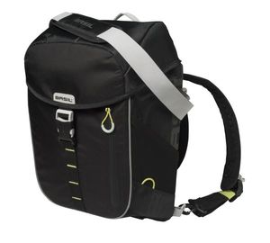 Basil miles daypack - sportieve fietstas - unisex - zwart/lime