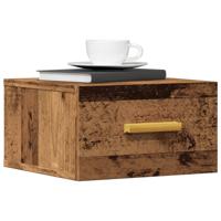 Nachtkastjes 2 st wandgemonteerd 35x35x20 cm oud houtkleurig Nachtkastjes 2 st wandgemonteerd 35x35x20 cm oud houtkleurig