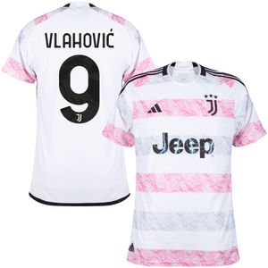 Juventus Authentic Heat.RDY Shirt Uit 2023-2024 + Vlahovic 9