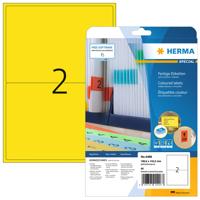 Etiket herma 4496 199.6x143.5mm geel 40st | 32 stuks