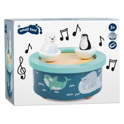 Small Foot houten muziekdoos noordpool opwindbaar