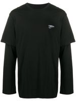 C2h4 t-shirt à design superposé - Noir