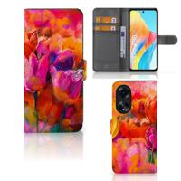 Hoesje OPPO A98 5G Tulips | Portemonnee hoesje